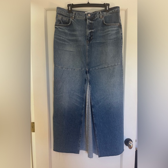 Reformation Tazz Denim Jean Maxi Skirt - Picture 2 of 16